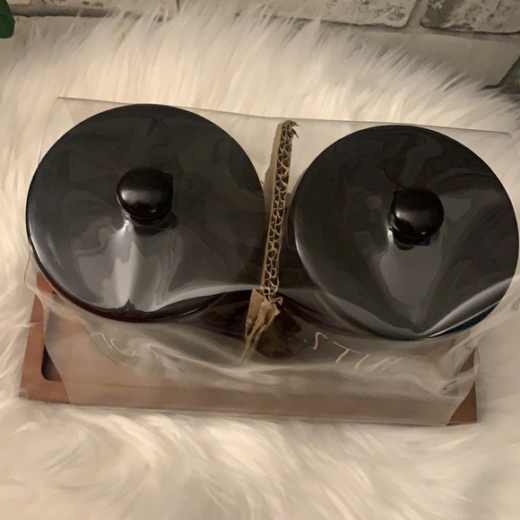 Rae Dunn THINGS STUFF bathroom set - Picture 4 of 7